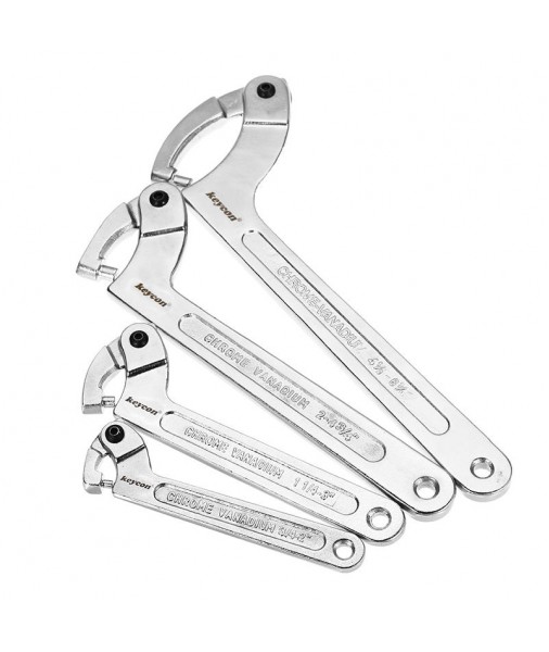 Metric Crescent Wrench Hooked Multifunctional Hook Type Wrench Tool 4 SizesHand Tools